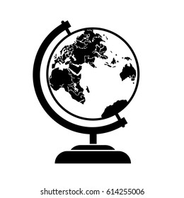 Globe symbol icon