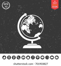 Globe symbol icon