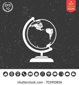Globe symbol - icon