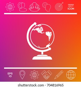 Globe symbol - icon