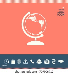 Globe symbol - icon