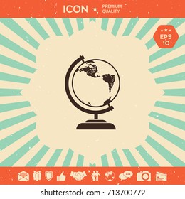 Globe symbol - icon