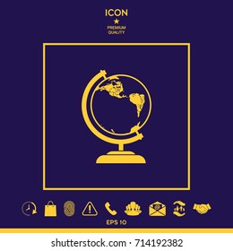 Globe symbol - icon