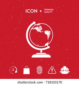 Globe symbol - icon