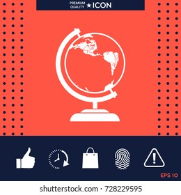 Globe symbol - icon