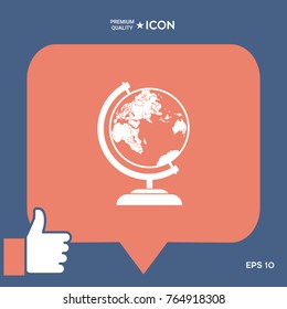 Globe symbol icon