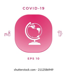 Globe symbol - icon. Elements for your design