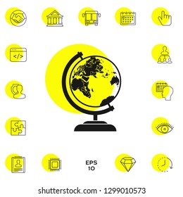 Globe symbol icon. Graphic elements for your design