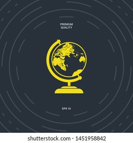 Globe symbol icon. Graphic elements for your design