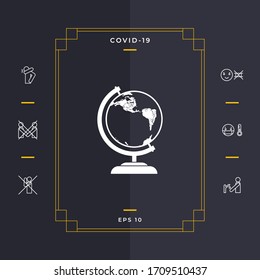Símbolo de globo - icono. Elementos gráficos para el diseño