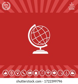 Globe symbol icon. Graphic elements for your design
