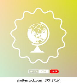  Globe symbol, icon, vector