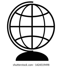 Globe symbol icon vector illustration