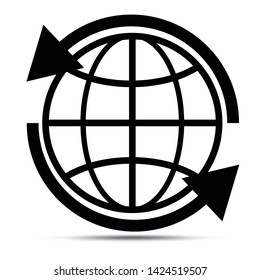 Globe symbol icon vector illustration