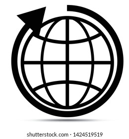 Globe symbol icon vector illustration