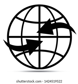 Globe symbol icon vector illustration