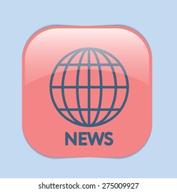 globe symbol. news. Symbol news. Icon globe planet