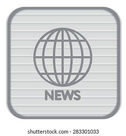 globe symbol. news. Symbol news. Icon globe planet