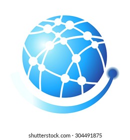 Globe symbol Vector design elements