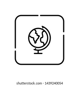 Globe, globe symbol vector icon. Elements for mobile concepts and web apps.
