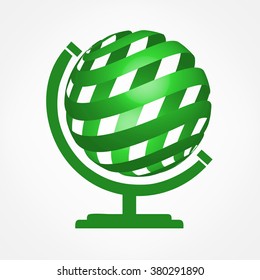 Globe symbol. Vector illustration.