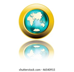 Globe symbol.Vector Illustration