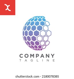 Globe Tech Editable Logo Design