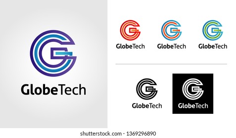 Globe Tech Logo Template