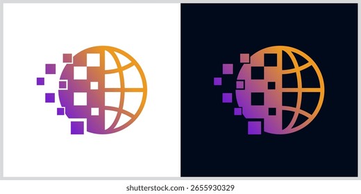  globo tecnologia ícone símbolo vetor