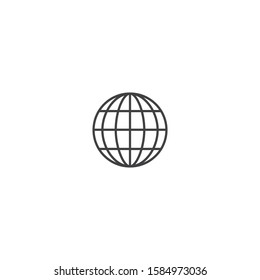 Globe technology ilustration logo icon vector template