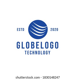 Globe Technology Logo design Vector