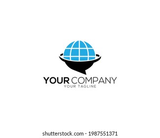 Logotipo De La Tecnología Globe G Para Digital Company.