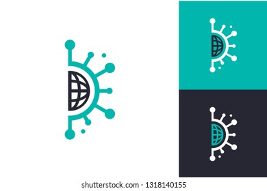 Globe Technology Logo Inspirations Template