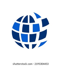 Tecnología de globo, diseño simple de logotipo minimalista elegante