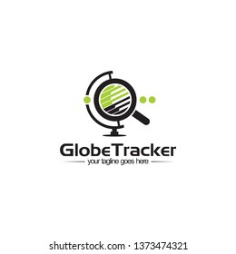 globe tracker logo design