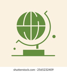 Globe trendy artwork elegant abstract vector illustration colorful useable design.eps