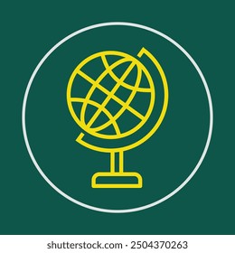 Globe trendy icon neat abstract vector illustration colorful artwork beautiful design.eps