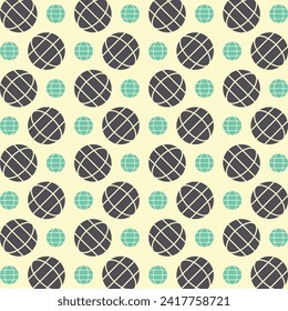 Globe trendy pattern design beautiful repeating vector illustration background