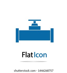 Globe Valve Icon Isolated On White Background.