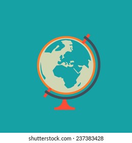 Globe. Vector.