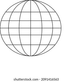 Globe Vector Art Illustration Represents Globalisation. Globe Icon