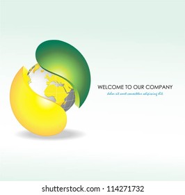 Globe vector background