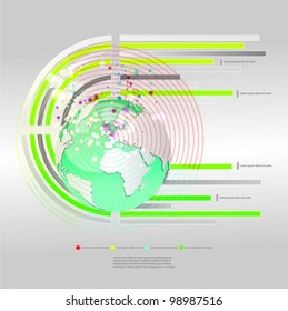 globe vector background