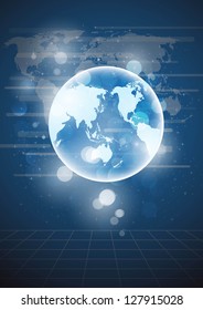 Globe vector background. eps10