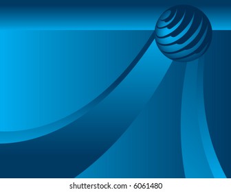 A globe, vector background with global technological communications as its theme suitable for web use