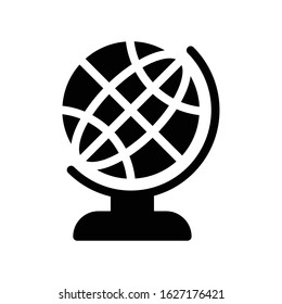 globe vector glyph flat icon 