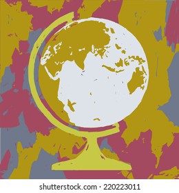 Globe vector graphic illustration