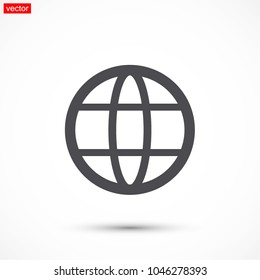 Globe Vector icon