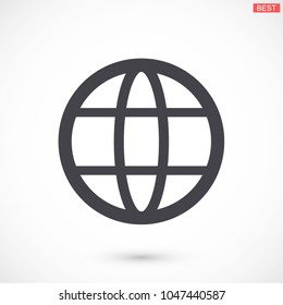 Globe Vector icon