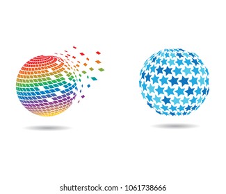 Globe vector icon